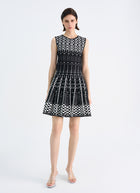 RVN Checkered Jacquard Sleeveless