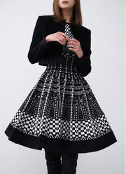 RVN Checkered Jacquard Sleeveless