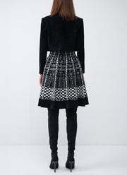RVN Checkered Jacquard Sleeveless