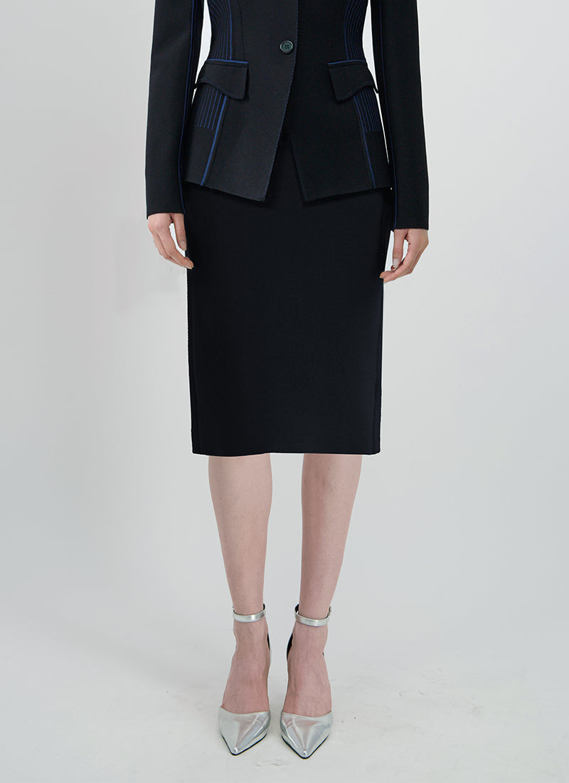 RVN Crepe Knit Pencil Skirt