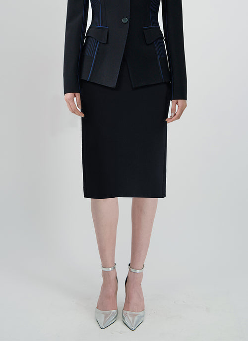 RVN Crepe Knit Pencil Skirt