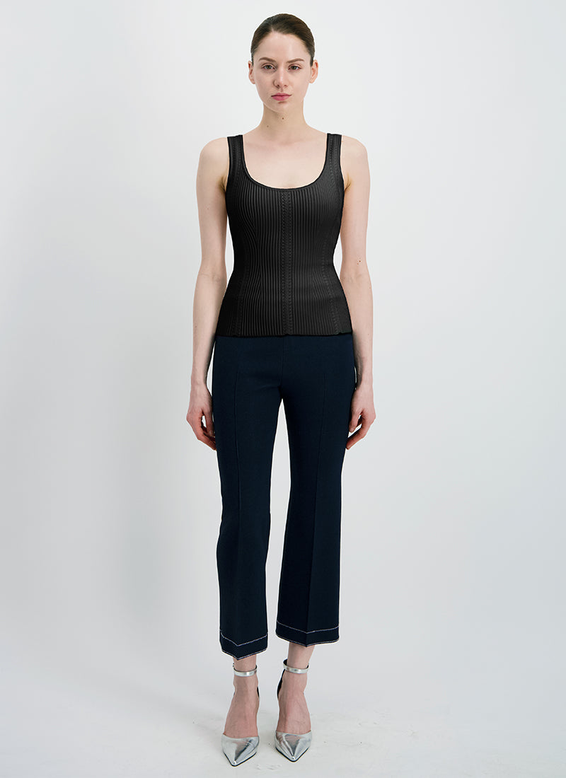 RVN Embellished Knitted Reversible Tank Top