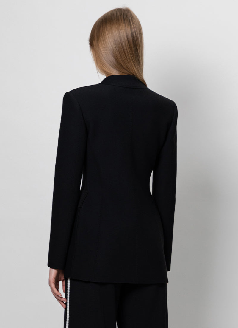 RVN Tuxedo Double-Breasted Blazer