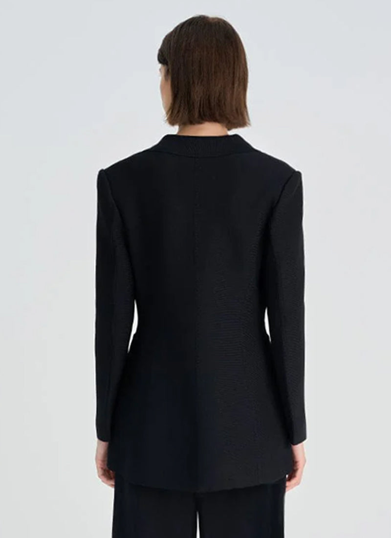 RVN Tuxedo Double-Breasted Blazer