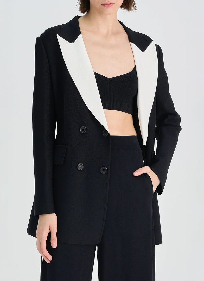 RVN Tuxedo Double-Breasted Blazer