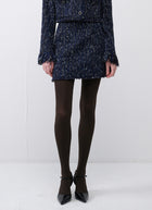 RVN Tweed Knit Mini Skirt