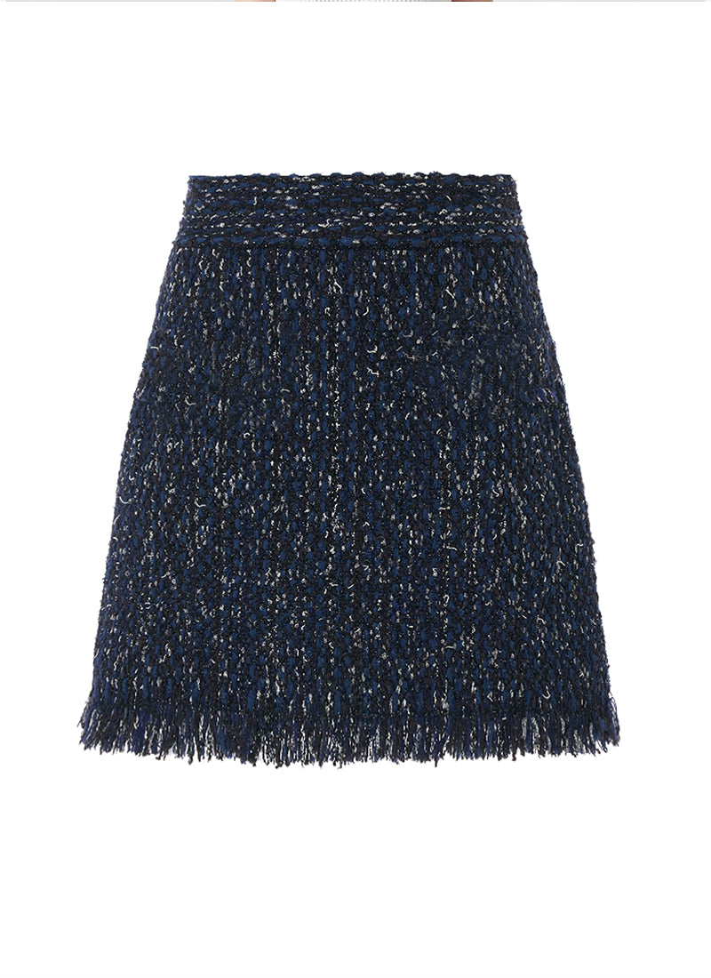 RVN Tweed Knit Mini Skirt