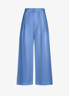 Smythe Linen Cropped Pleated Trouser