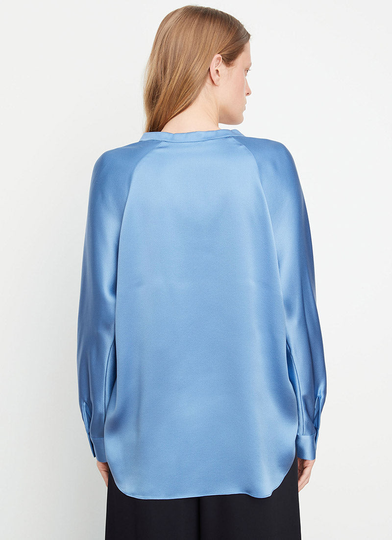Vince Band Collar Blouse