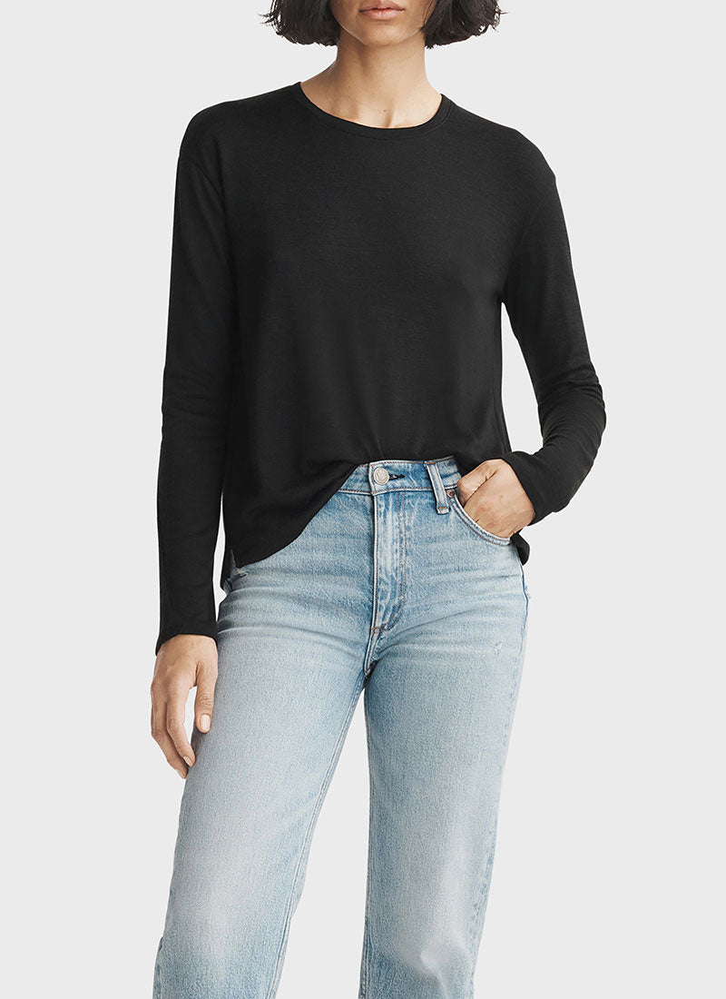 rag & bone The Knit Long Sleeve T-Shirt