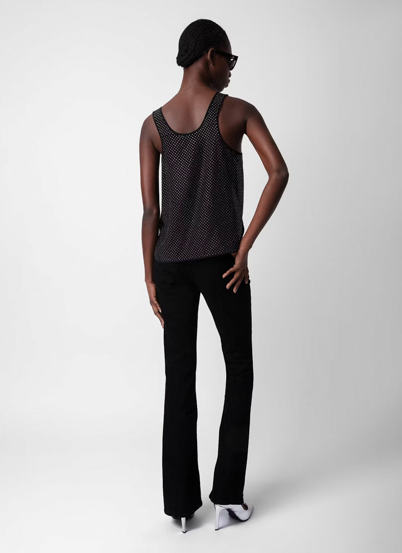 Zadig & Voltaire Carys Diamanté Silk Top