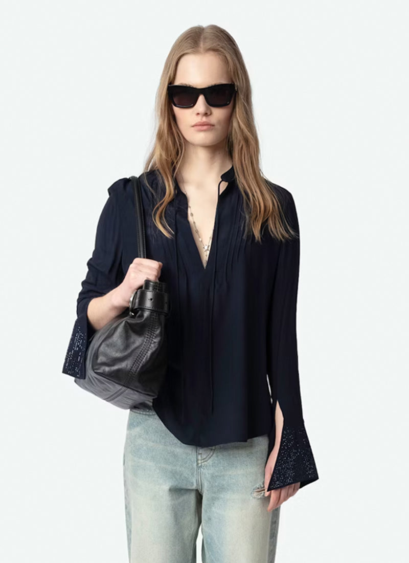 Zadig & Voltaire Taika Soft Strass Top