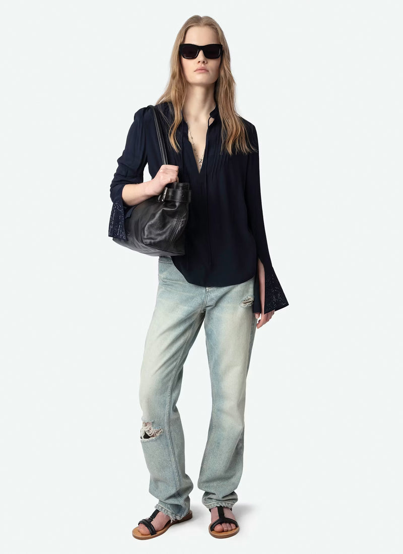 Zadig & Voltaire Taika Soft Strass Top