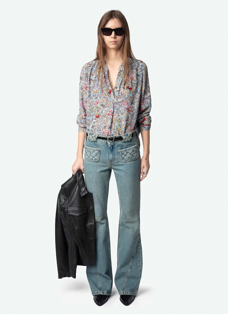 Zadig & Voltaire Tink Soft British Flowers Top