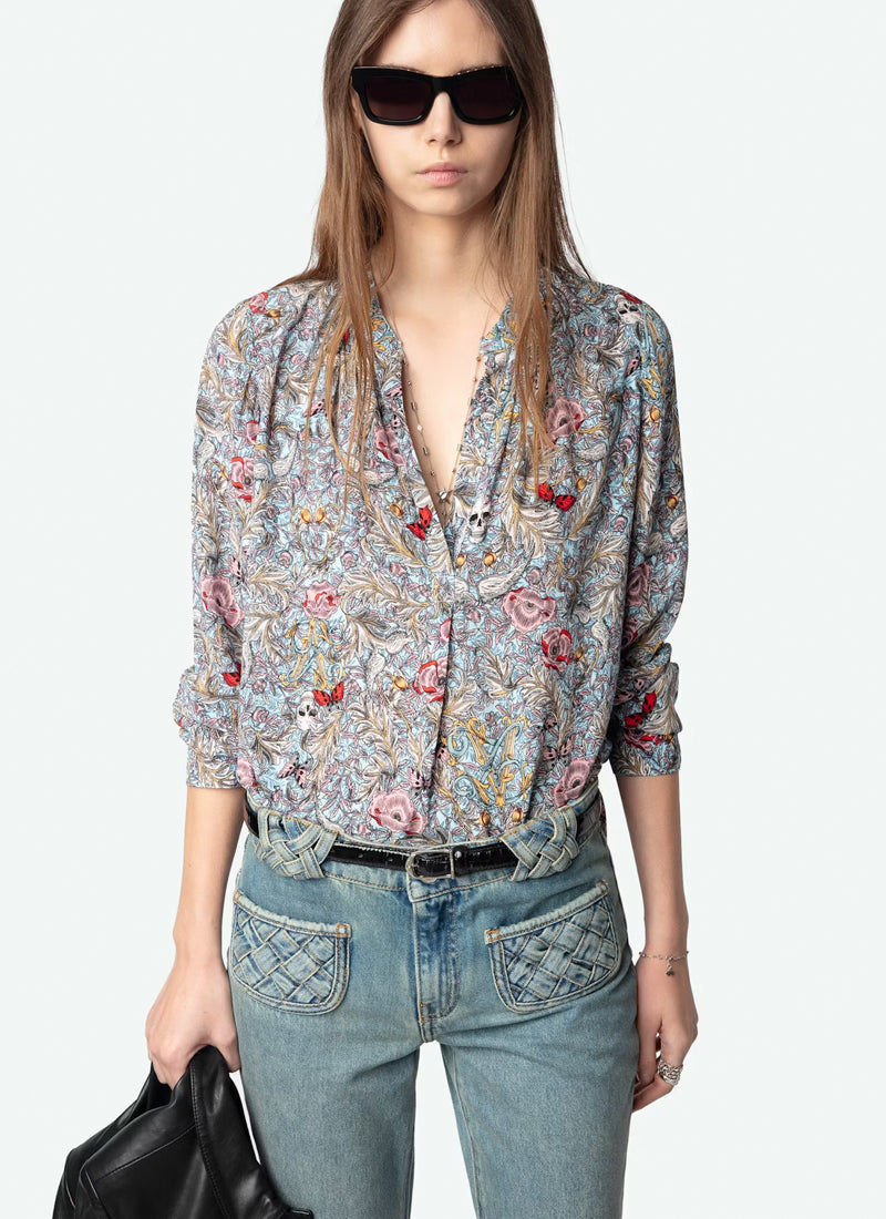 Zadig & Voltaire Tink Soft British Flowers Top