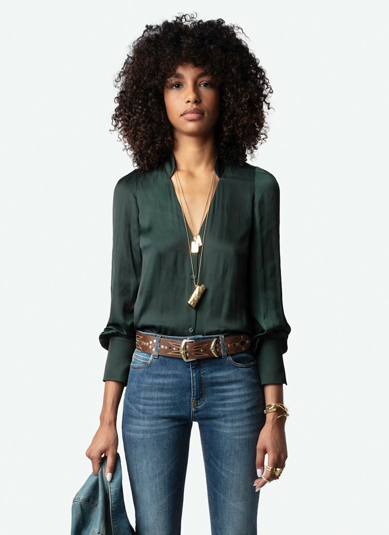 Zadig & Voltaire Tinous Satin Blouse