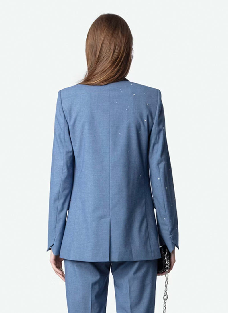 Zadig & Voltaire Valse Chine Strass Stars Blazer
