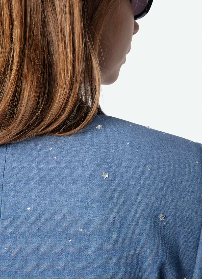 Zadig & Voltaire Valse Chine Strass Stars Blazer