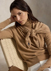Cable Triangle Scarf