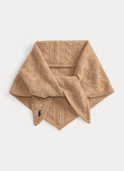 Cable Triangle Scarf