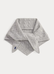 Cable Triangle Scarf Soft