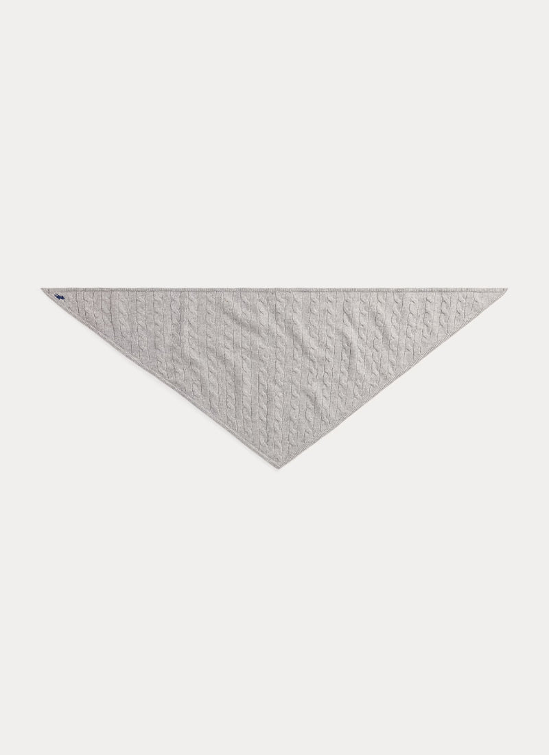 Cable Triangle Scarf Soft