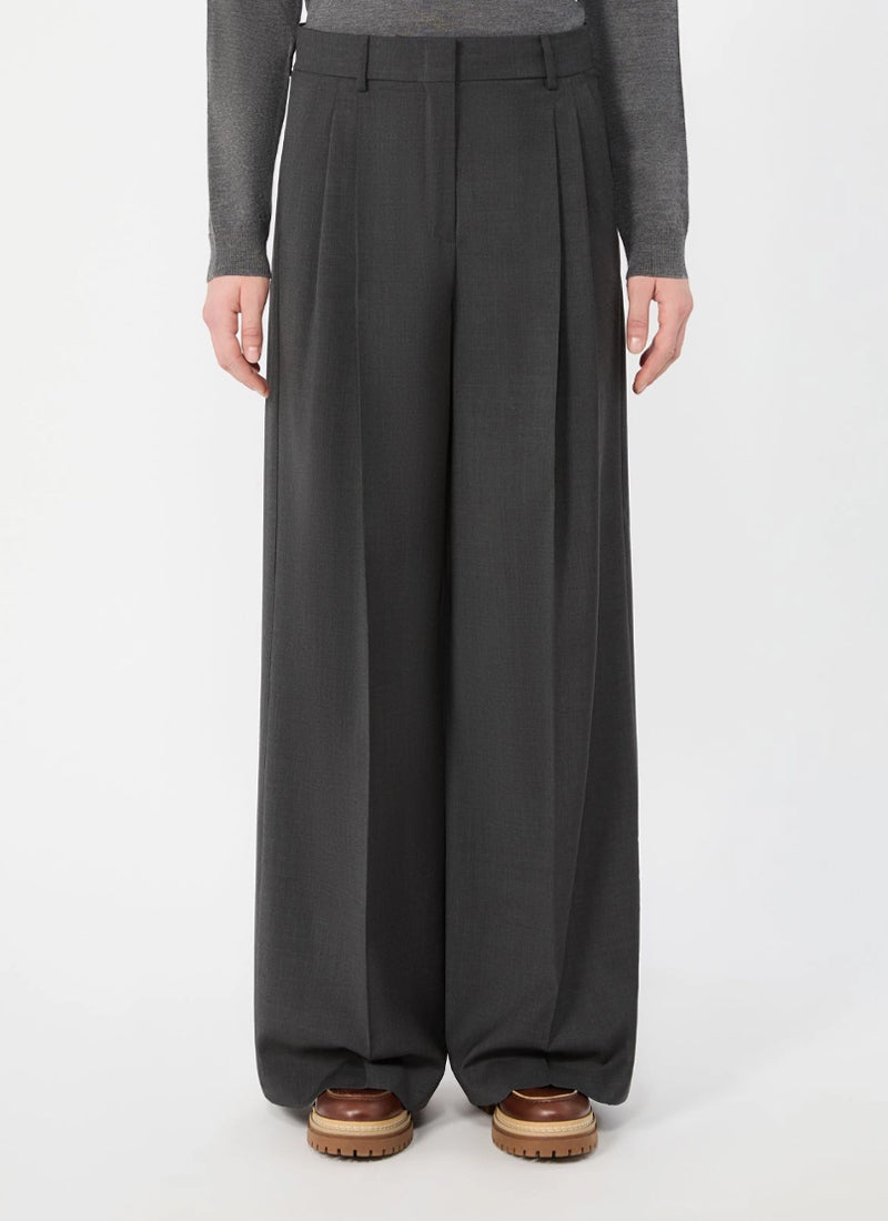 Adelfi Wide Leg Pleated Pant