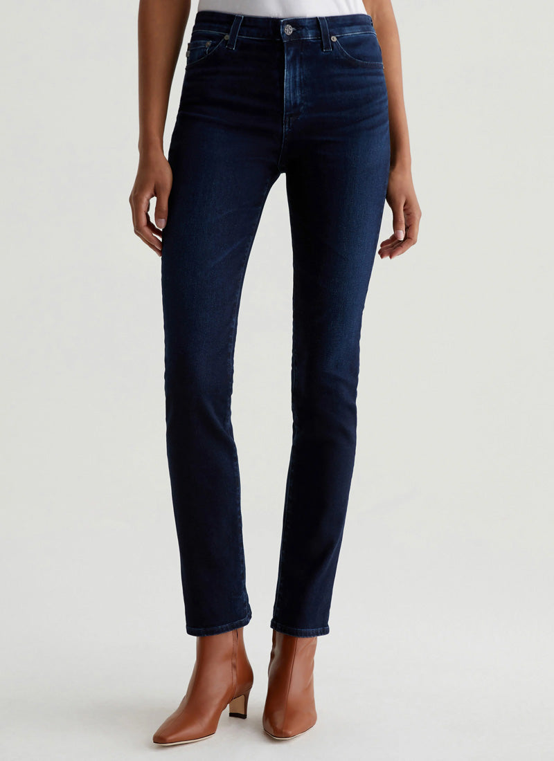 AG Jeans Mari Extended Mid-Rise Slim Straight Jeans