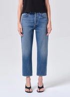 AGOLDE 90's Crop Mid Rise Straight Jeans