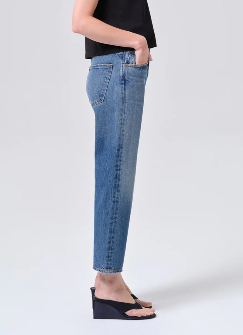 AGOLDE 90's Crop Mid Rise Straight Jeans