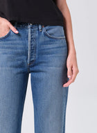 AGOLDE 90's Crop Mid Rise Straight Jeans
