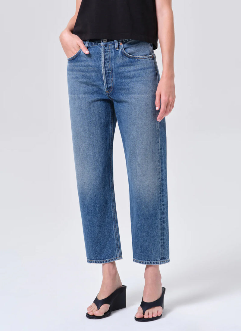 AGOLDE 90's Crop Mid Rise Straight Jeans