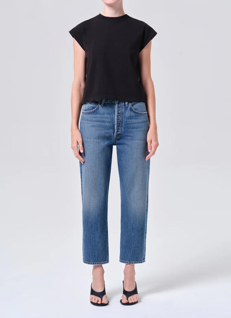 AGOLDE 90's Crop Mid Rise Straight Jeans