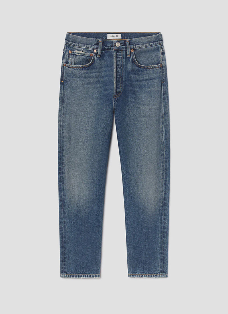 AGOLDE 90's Crop Mid Rise Straight Jeans