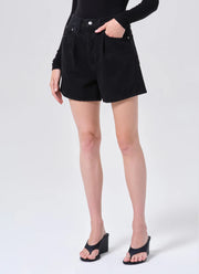 AGOLDE Rhoda Pleated A-Line Shorts