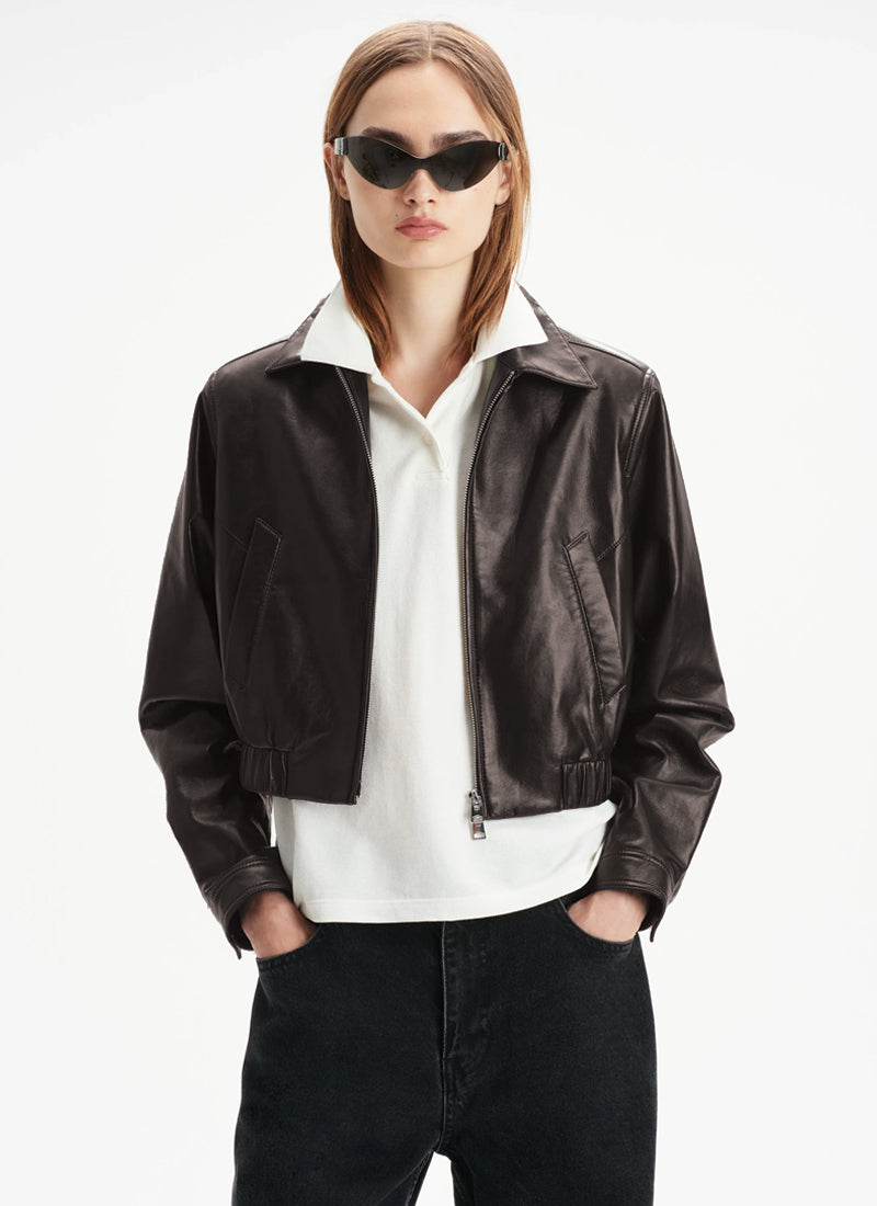 Essie Recycled Cropped Jacket by AGOLDE at Andrews
