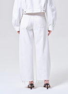 AGOLDE Low Curve Fray Wide Leg Jeans