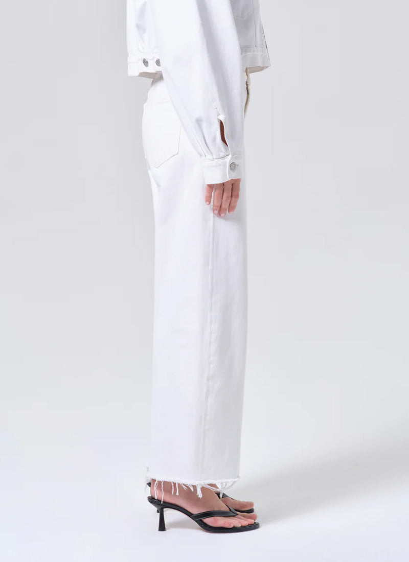 AGOLDE Low Curve Fray Wide Leg Jeans