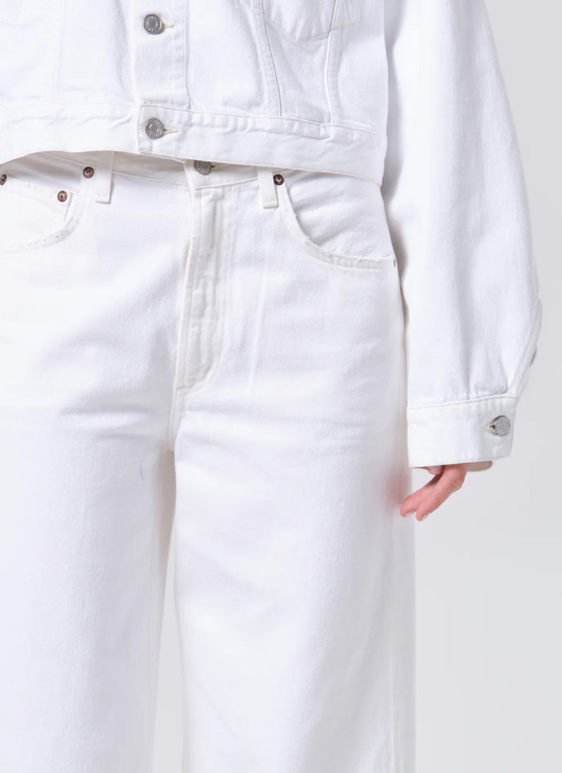 AGOLDE Low Curve Fray Wide Leg Jeans