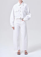 AGOLDE Low Curve Fray Wide Leg Jeans