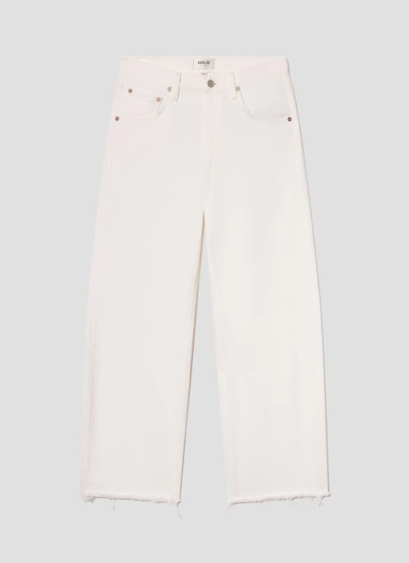 AGOLDE Low Curve Fray Wide Leg Jeans