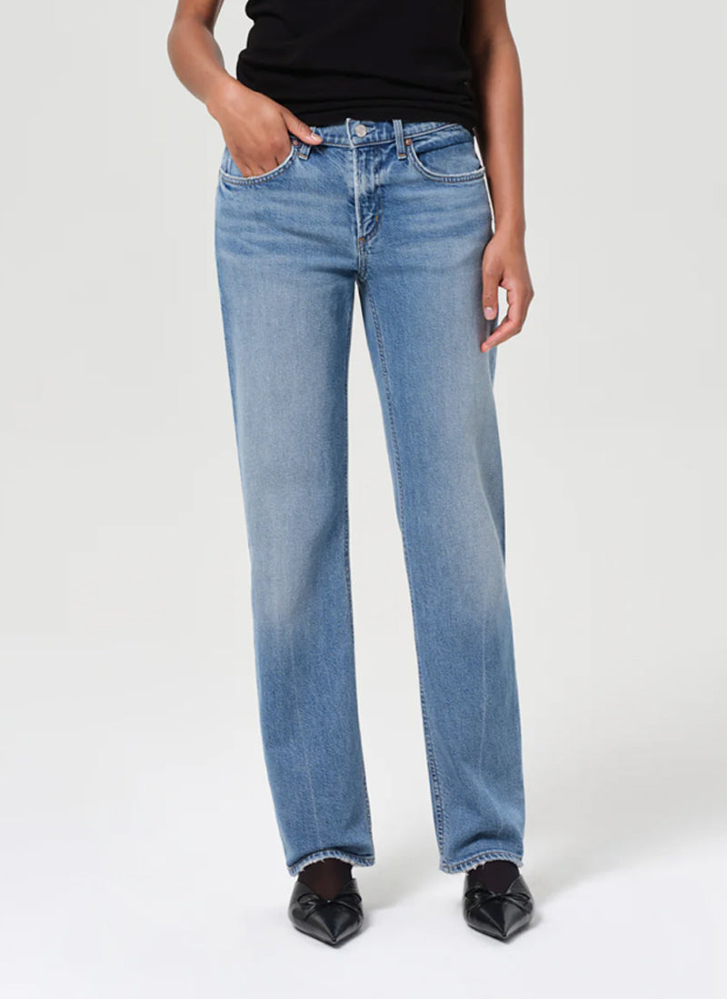 AGOLDE Low Rise Slim Straight Leg Jeans