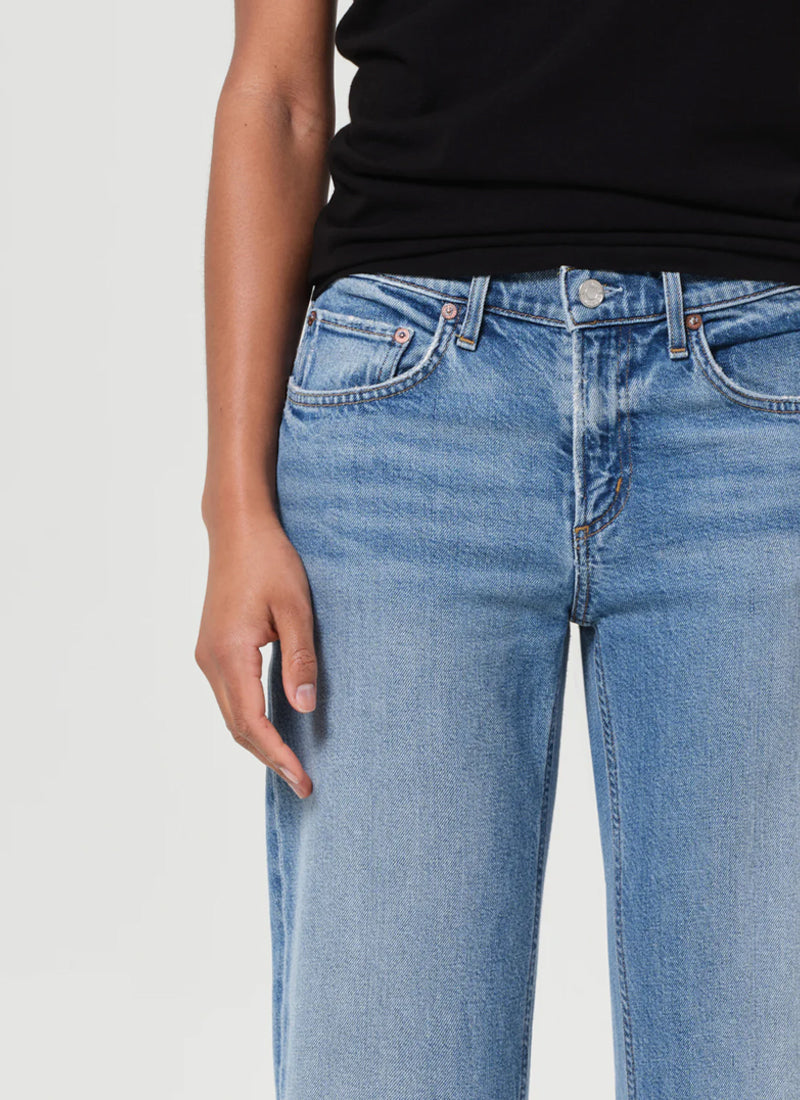AGOLDE Low Rise Slim Straight Leg Jeans