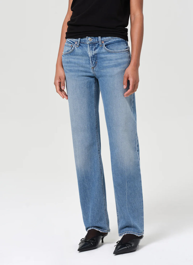 AGOLDE Low Rise Slim Straight Leg Jeans