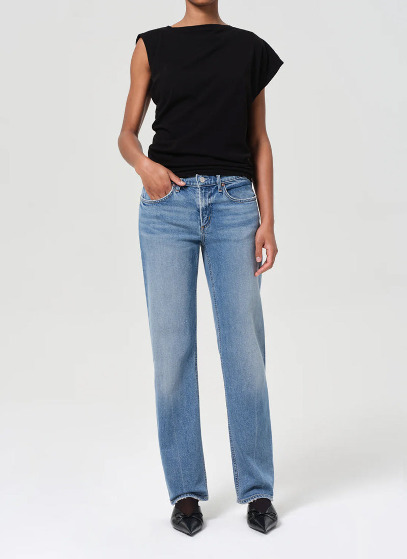 AGOLDE Low Rise Slim Straight Leg Jeans