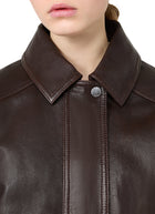 Alata Shearling Collar Leather Bomber