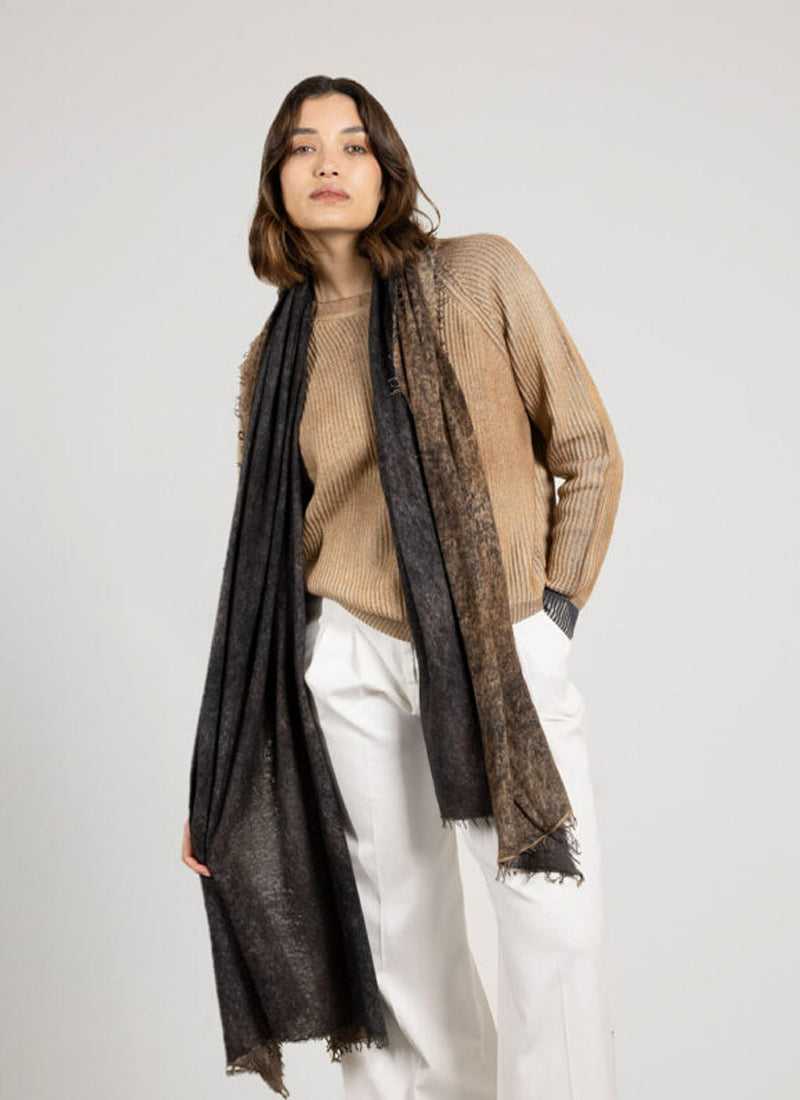 Alessandro Aste Felted Sprayed Scarf