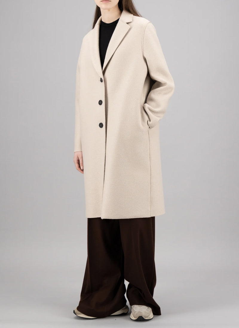 Harris Wharf London Liberty Pressed Wool Overcoat