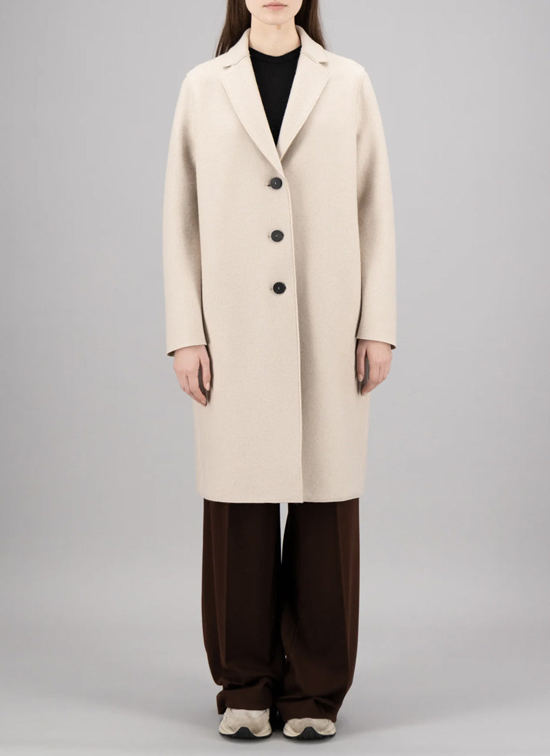 Harris Wharf London Liberty Pressed Wool Overcoat