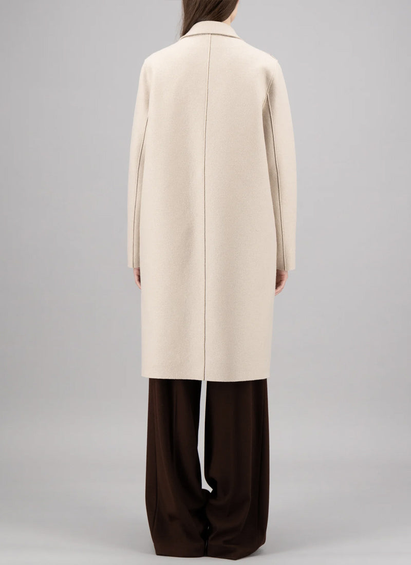 Harris Wharf London Liberty Pressed Wool Overcoat